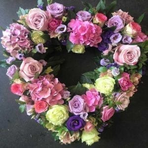 Heart Funeral Flowers